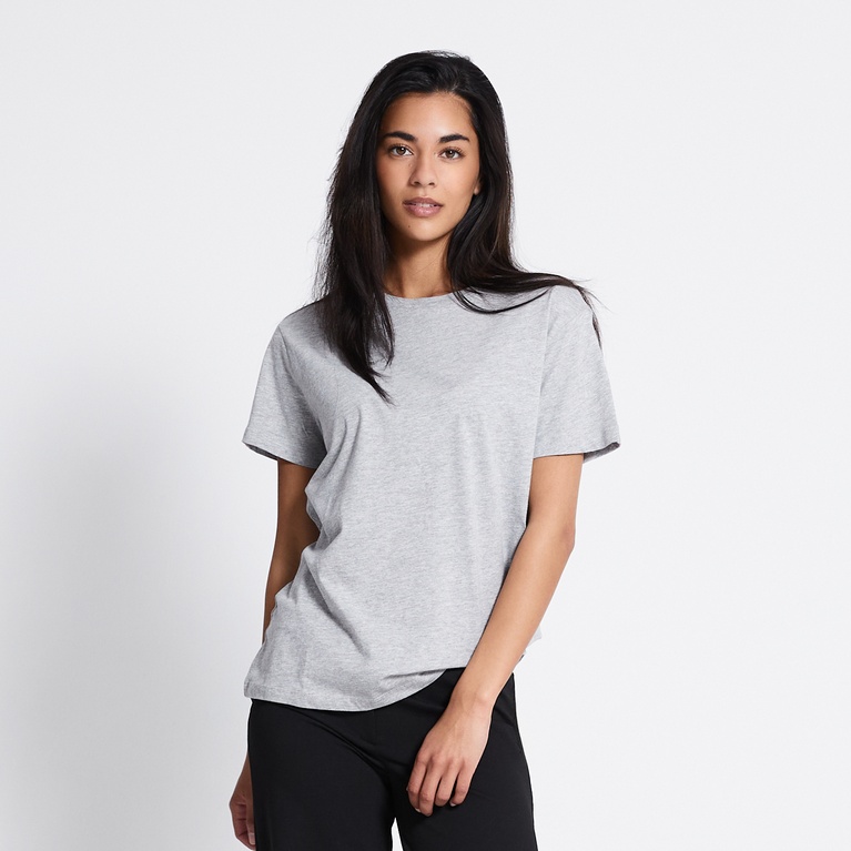 Basic tee "Bea" Grey Melange